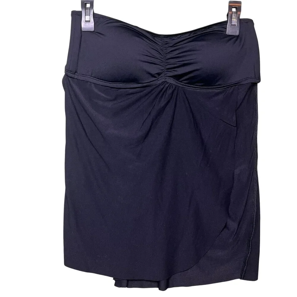 Lauren Ralph Lauren Swimsuit Dress Womens 12 Strapless Skirted Swim LR5F185